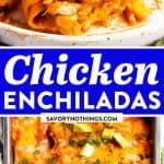 Chicken Enchiladas Image Pin