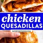 Chicken Quesadillas Image Pin 1