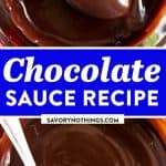 Chocolate Sauce Recipe Image Pin 1