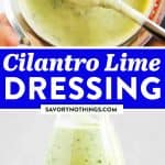 Cilantro Lime Dressing Image Pin 1