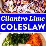 Cilantro Lime Slaw Image Pin
