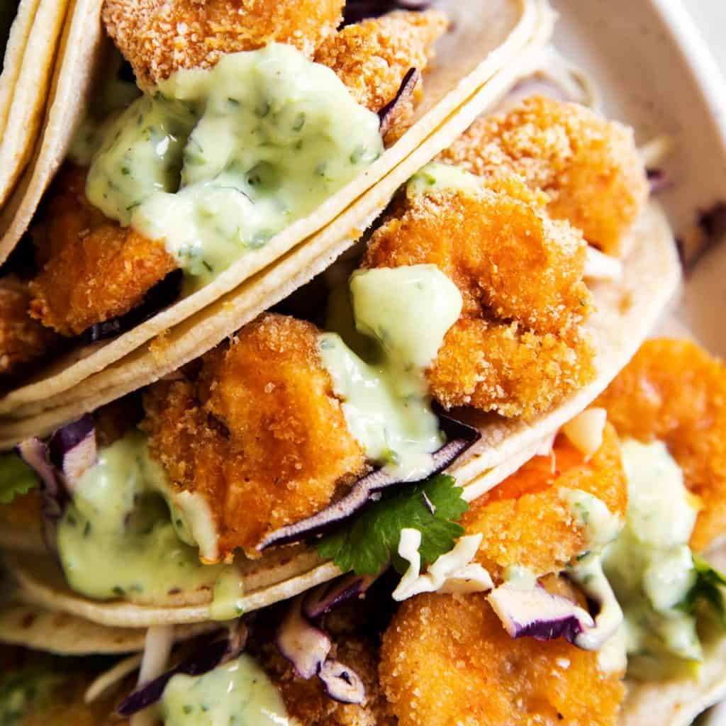 Crispy Shrimp Tacos Recipe - Savory Nothings