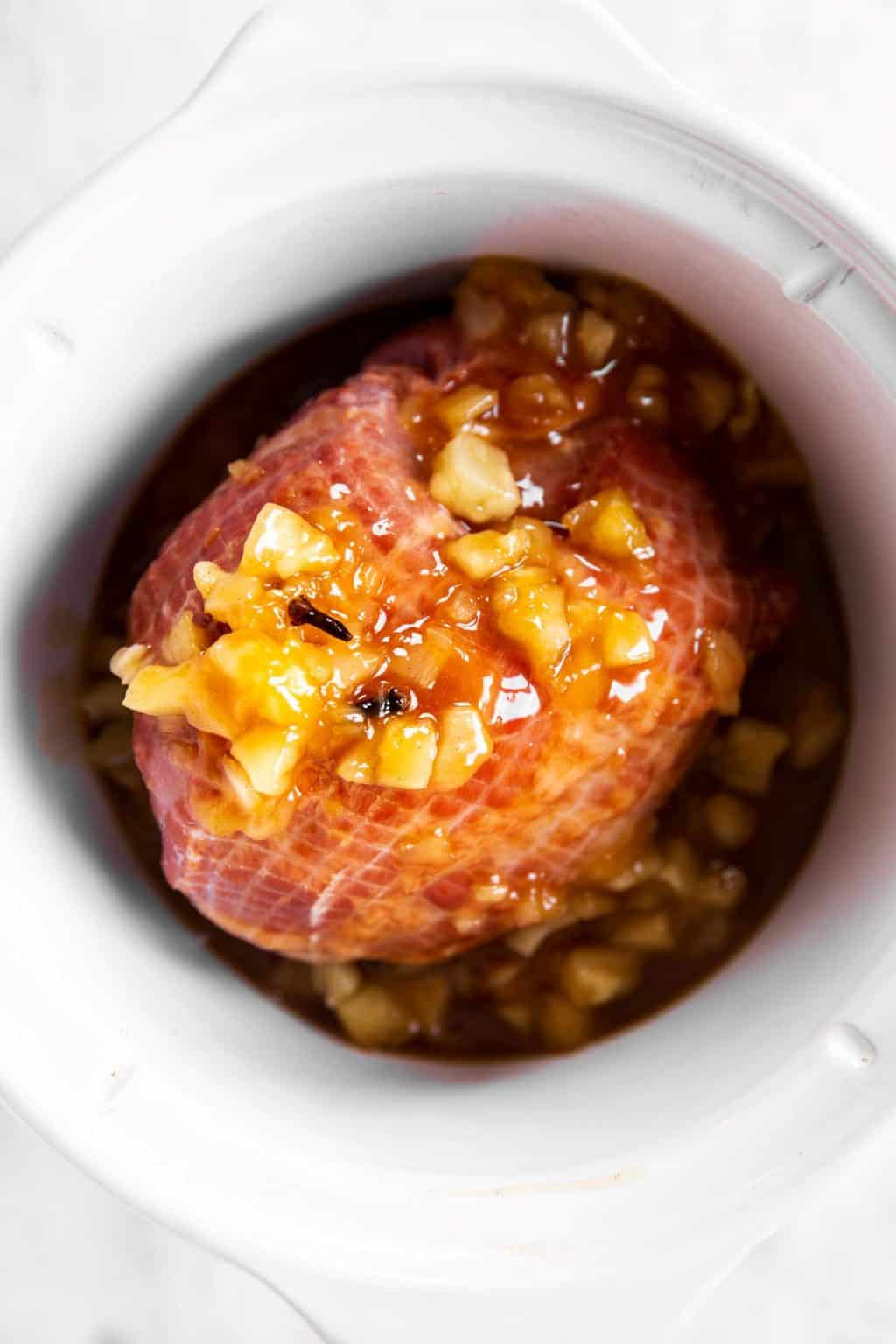 Crockpot Brown Sugar Pineapple Ham Recipe Savory Nothings
