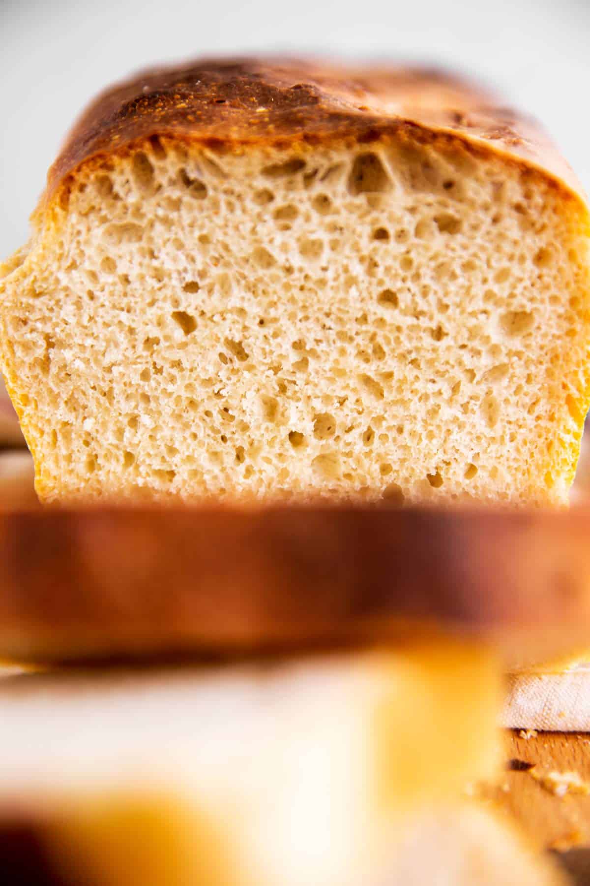 close up photo of sliced sourdough bread