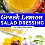 Greek Salad Dressing Image Pin 1