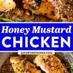 Honey Mustard Chicken with Bacon Image Pin