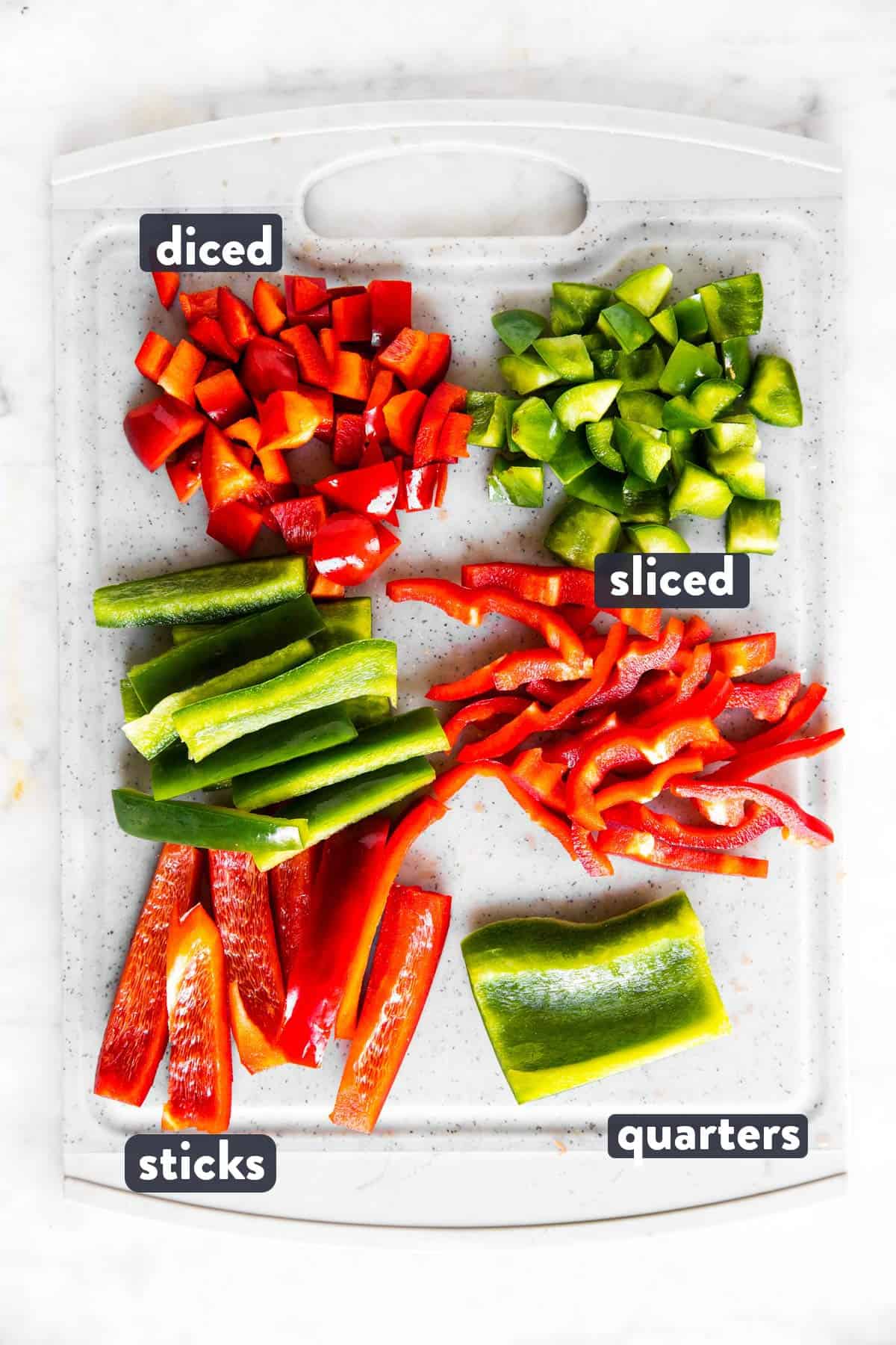 How to Cut a Bell Pepper {Step-by-Step Tutorial} - FeelGoodFoodie