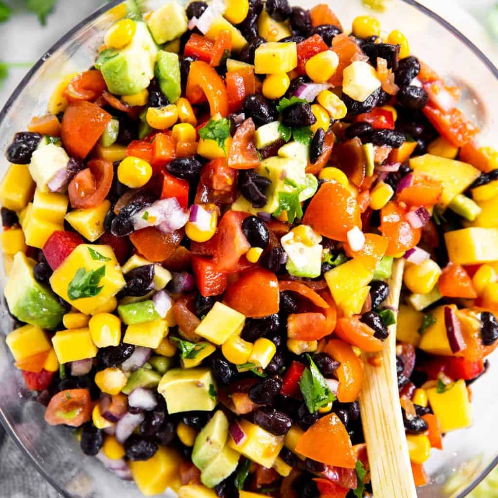 Mango Avocado Black Bean Salsa Savory Nothings