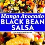 Mango Black Bean Salsa Image Pin 1