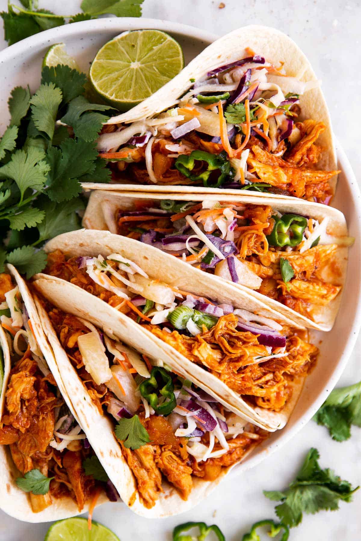 pineapple bbq pulled chicken tacos image 8