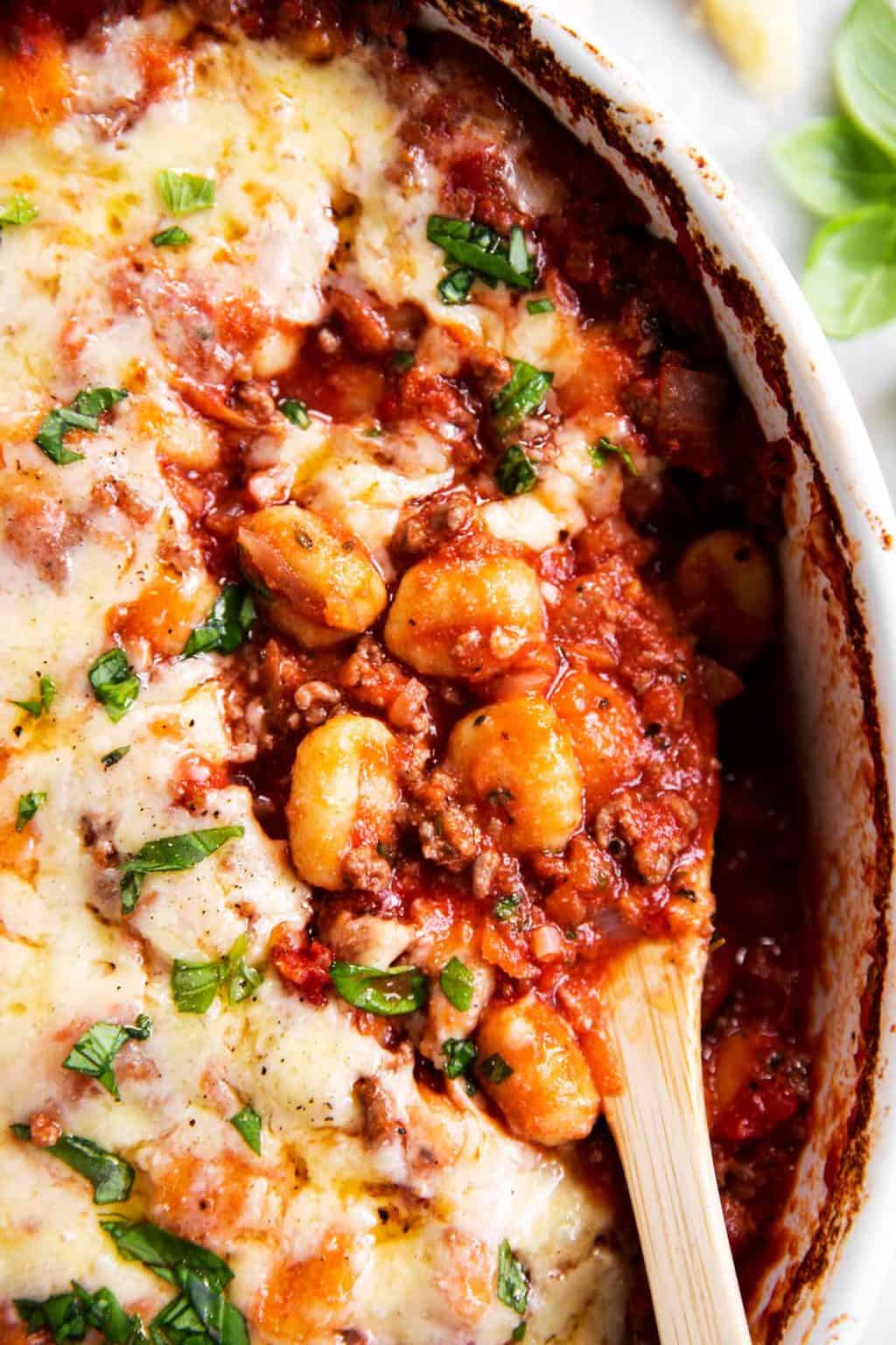 Easy Bolognese Gnocchi Bake Recipe - Savory Nothings