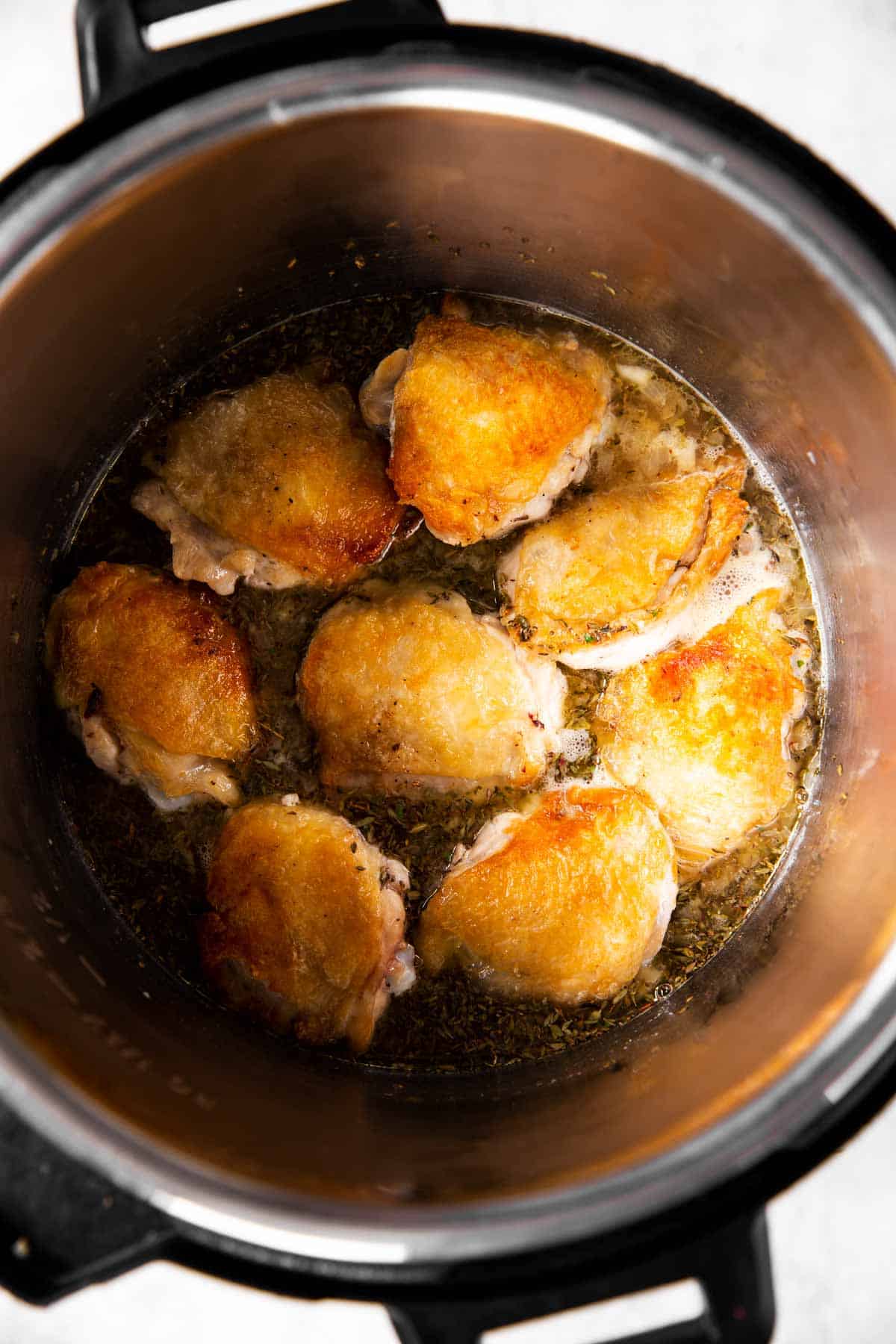 instant pot lemon chicken before pressure cooking