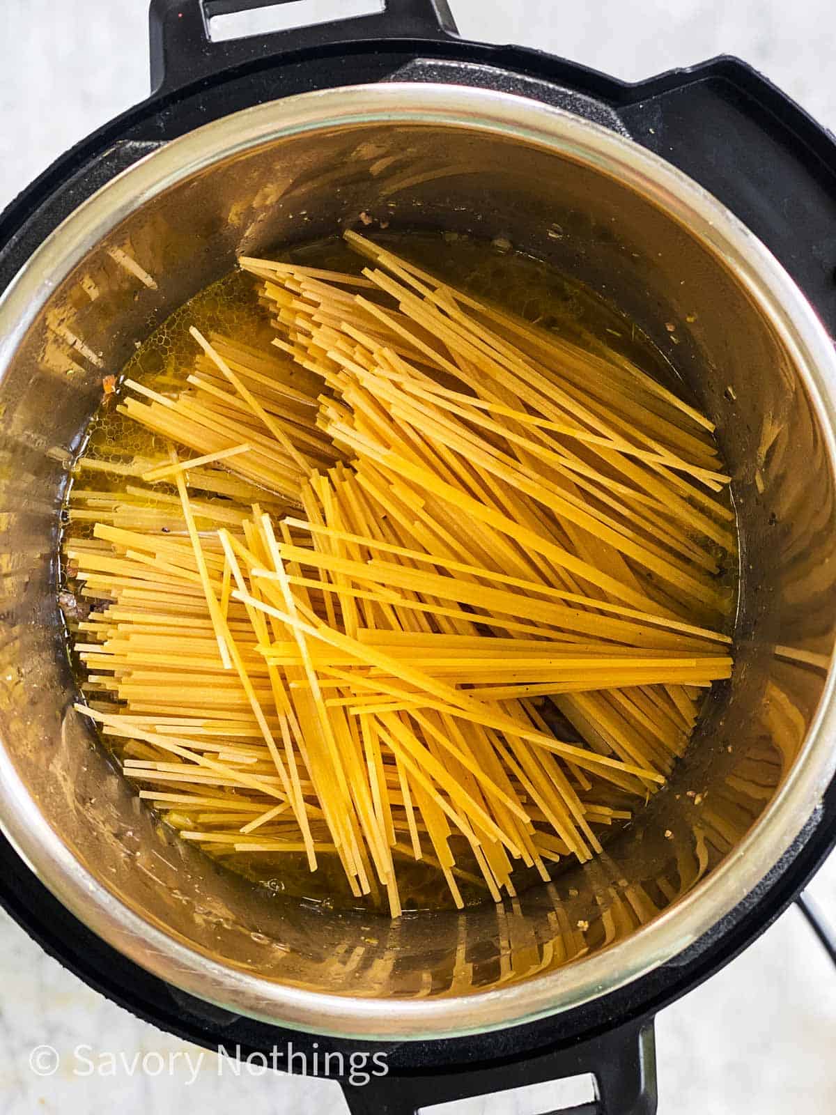 broken spaghetti in instant pot