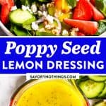 Lemon Poppy Seed Salad Dressing Pin 1