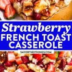 Strawberry French Toast Casserole Image Pin 1