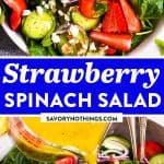 Strawberry Spinach Salad Pin 1