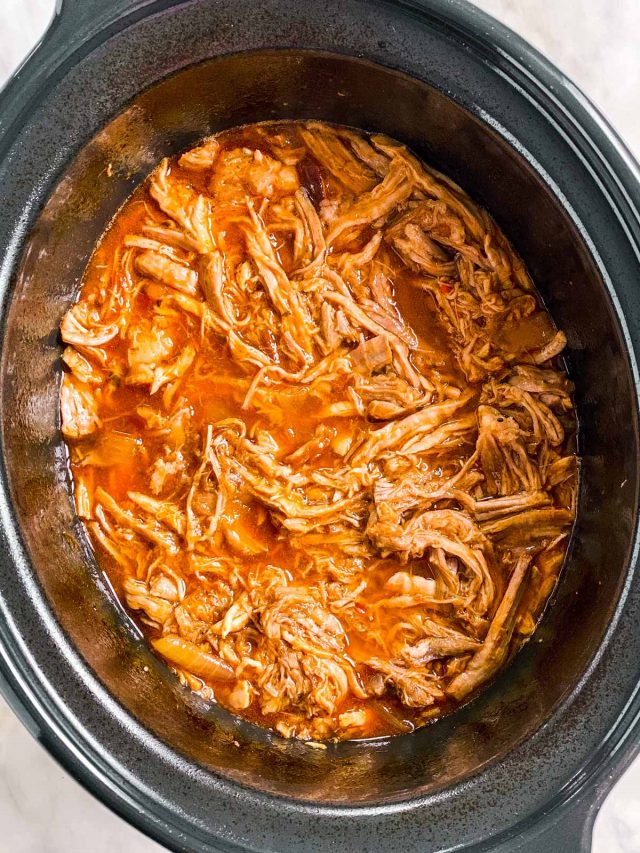 Slow Cooker Pineapple BBQ Pulled Pork Recipe - Savory Nothings