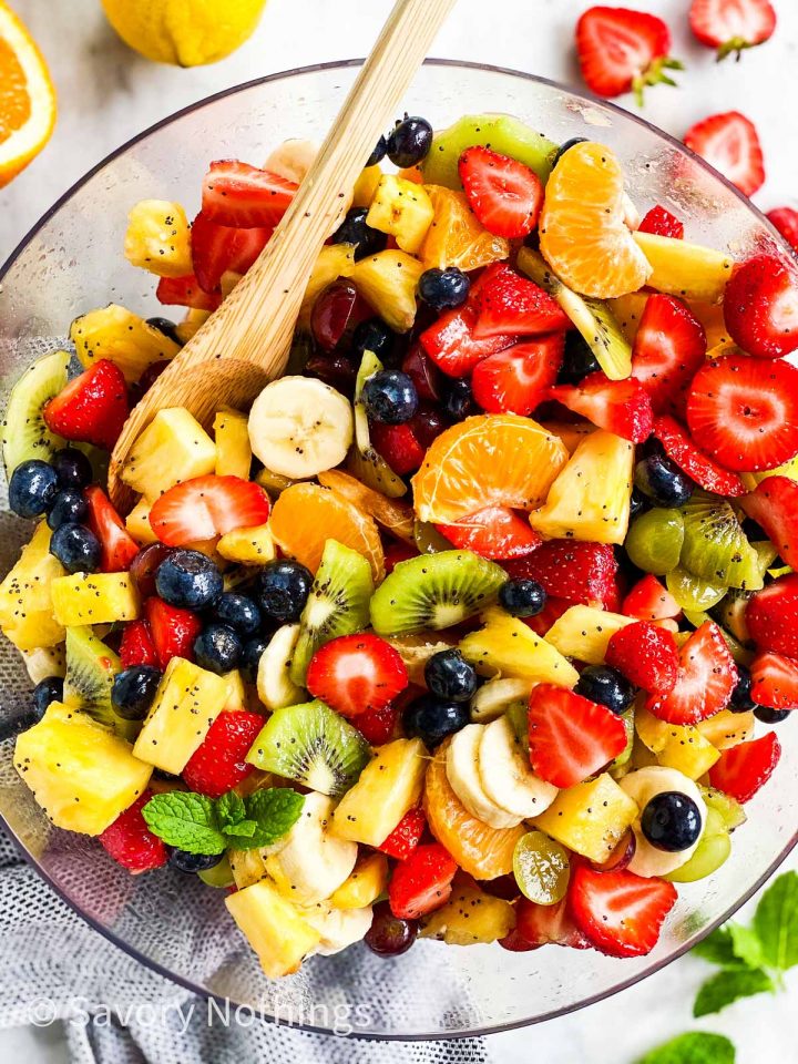 Classic Fresh Fruit Salad Recipe Savory Nothings