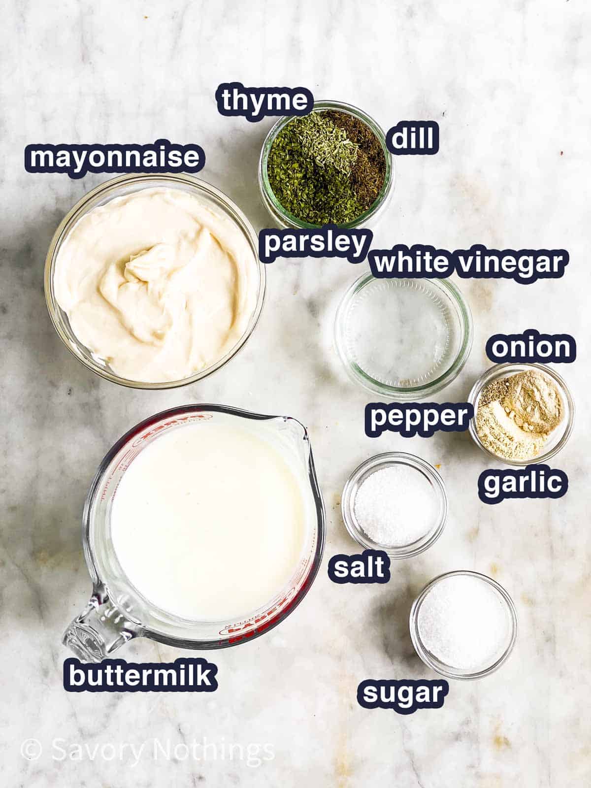 Homemade Ranch Salad Dressing Recipe - Savory Nothings