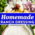 Homemade Ranch Salad Dressing Image Pin 1