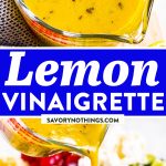 Lemon Vinaigrette Recipe Pin 1
