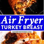 Air Fryer Turkey Breast Recipe Image Pin