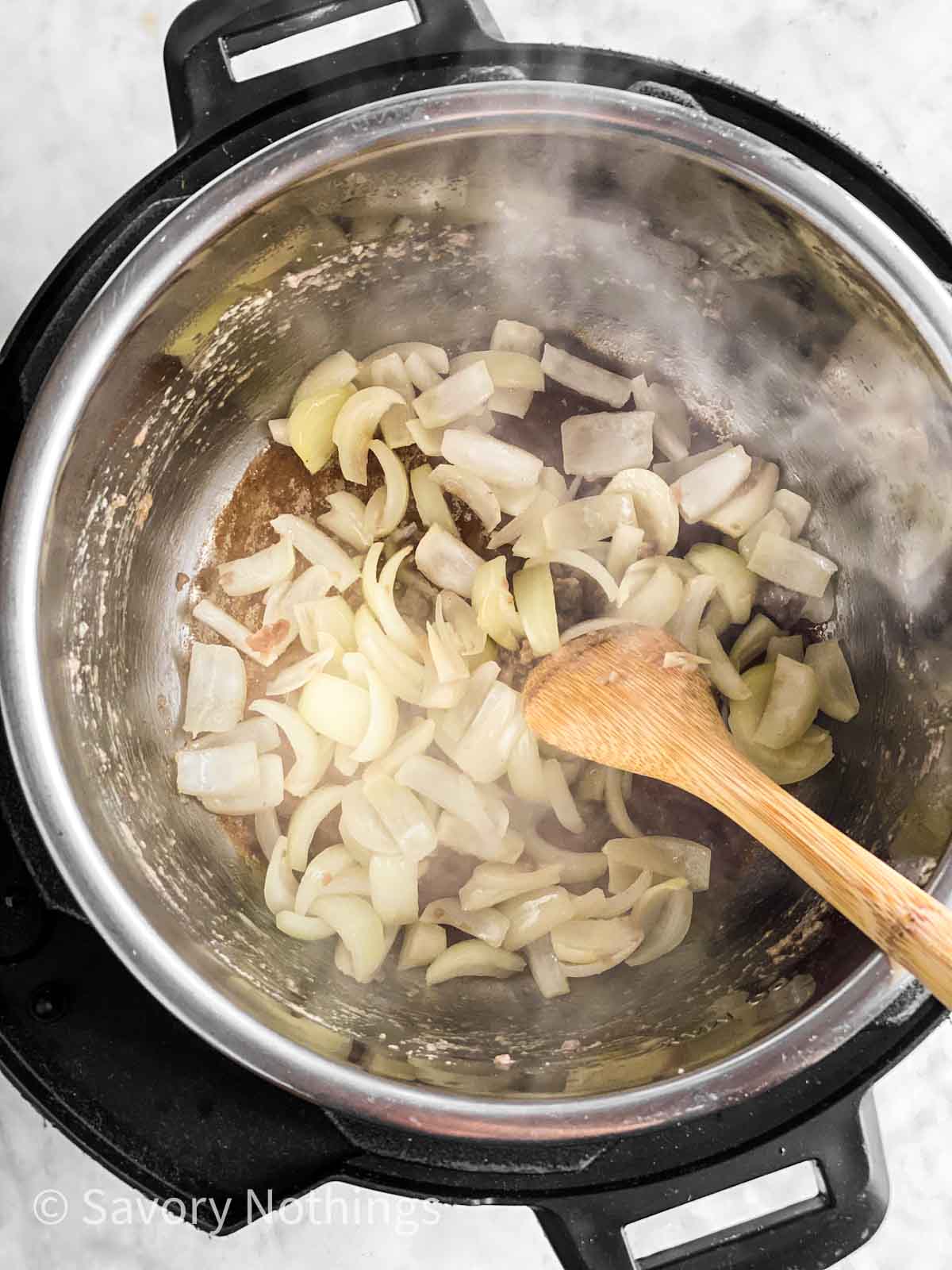 cooked onions in instant pot