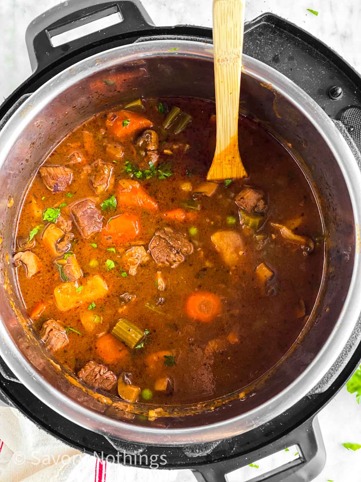 Instant Pot Beef Stew - Savory Nothings