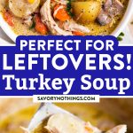 Leftover Turkey Soup Recipe Image Pin