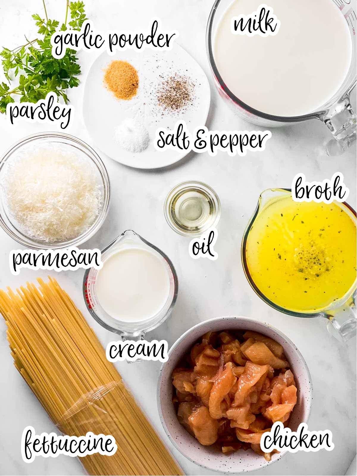 ingredients for chicken fettuccine alfredo 