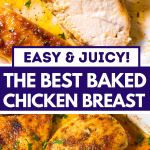 Oven Baked Chicken Breast Recipe Image Pin