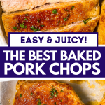 Oven Baked Pork Chops Recipe Image Pin