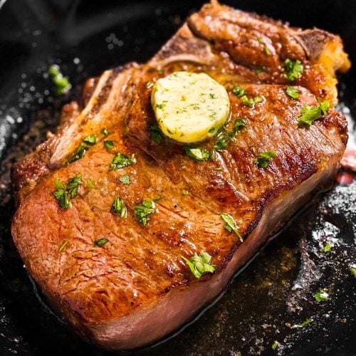 Cast Iron Pan-Seared Steak (Oven-Finished) Recipe