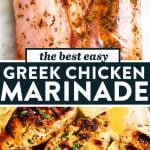 Greek Chicken Marinade Image Pin