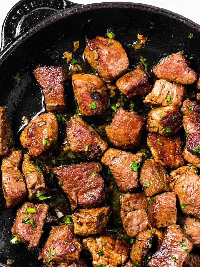 Garlic Butter Steak Bites Recipe Savory Nothings