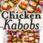 Greek Chicken Kabobs Recipe Image Pin