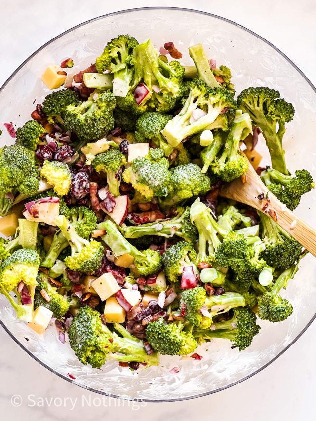 Loaded Broccoli Salad Recipe Savory Nothings