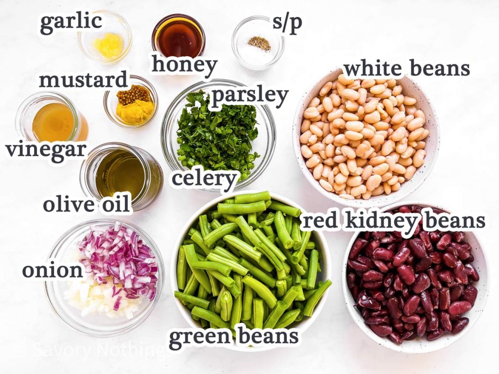 Perfect Three Bean Salad Recipe Savory Nothings