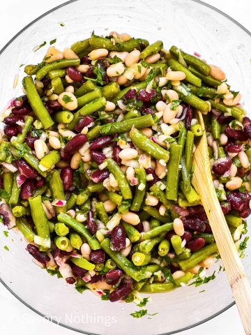 Perfect Three Bean Salad Recipe - Savory Nothings