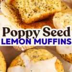 Lemon Poppy Seed Muffins Recipe Image Pin