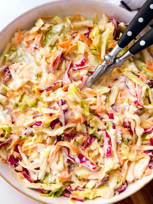 The Best Coleslaw Recipe - Savory Nothings
