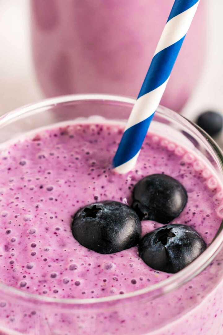 Blueberry Banana Smoothie Recipe Creamy Filling Kid Approved Blueberry Banana Smoothie Recipe Image 5 720x1080