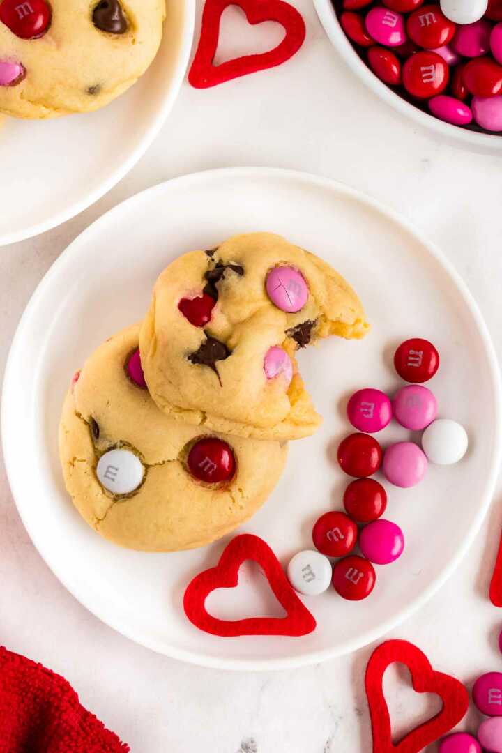 Valentine's Day Cake Mix Cookies Recipe Savory Nothings