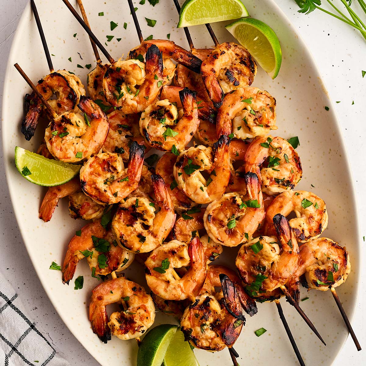 Marinated Grilled Shrimp Skewers