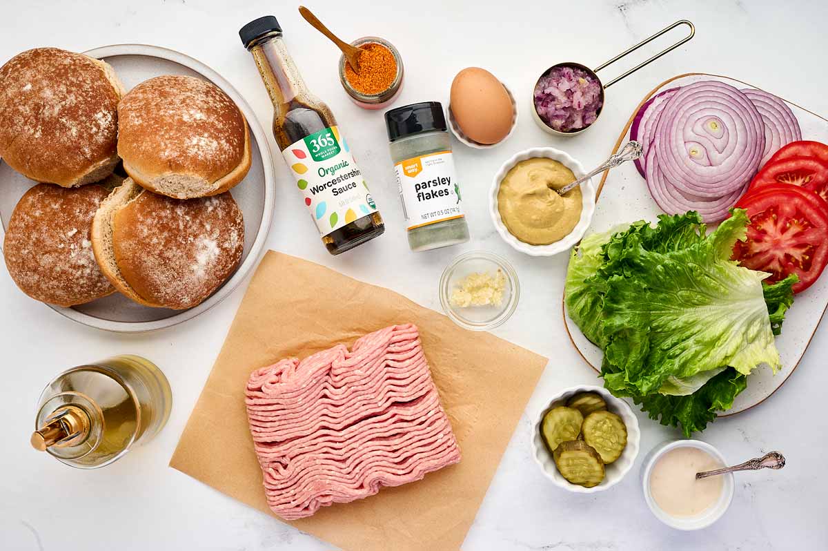 ingredients for air fryer turkey burgers