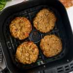 turkey burgers in air fryer basket