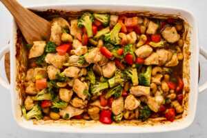 baked cashew chicken