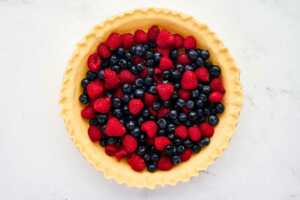 berries in pie crust