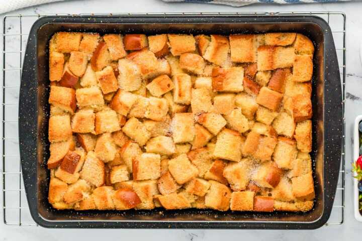 baked brioche French toast casserole