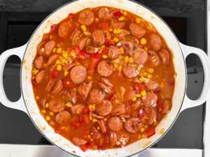 rice skillet simmering